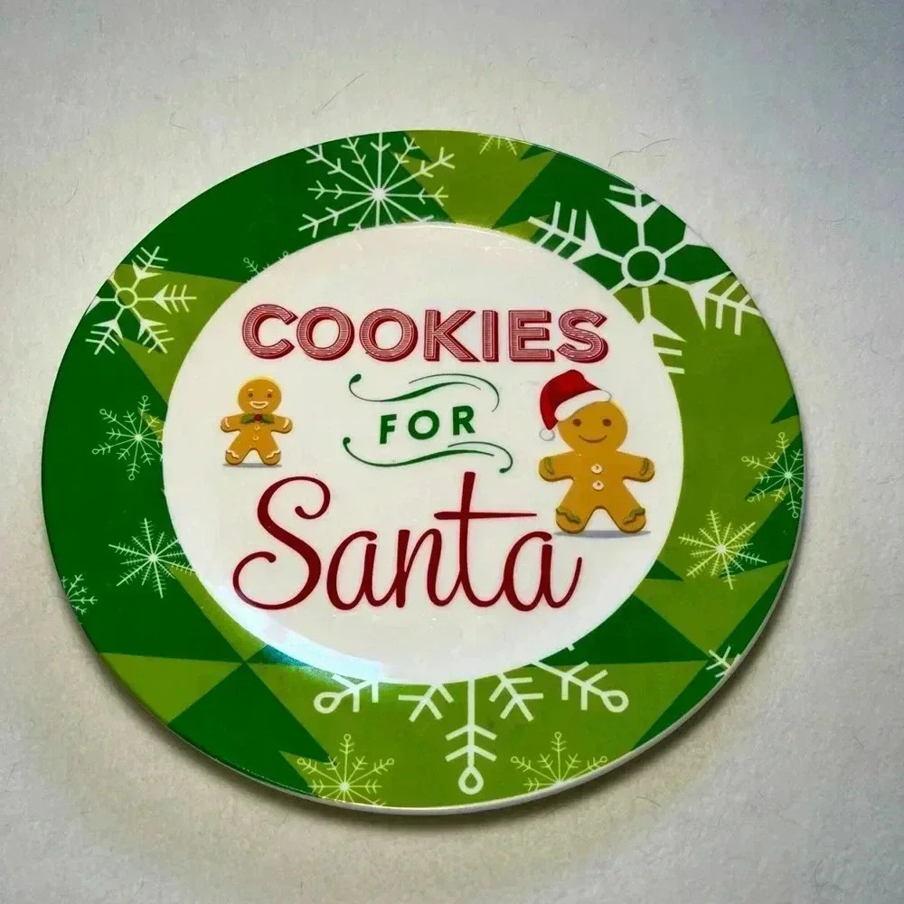 Cookies for Santa plate